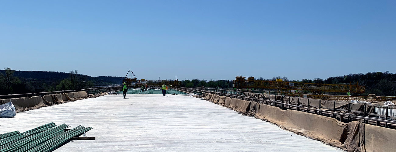 Materials testing services on the Gilcrease Turnpike Construction in Tulsa, OK provided by CEC®