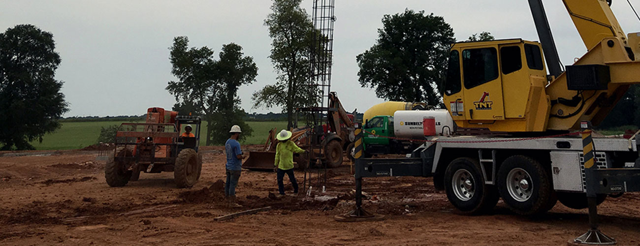 Materials testing services for a facility in Newcastle, OK