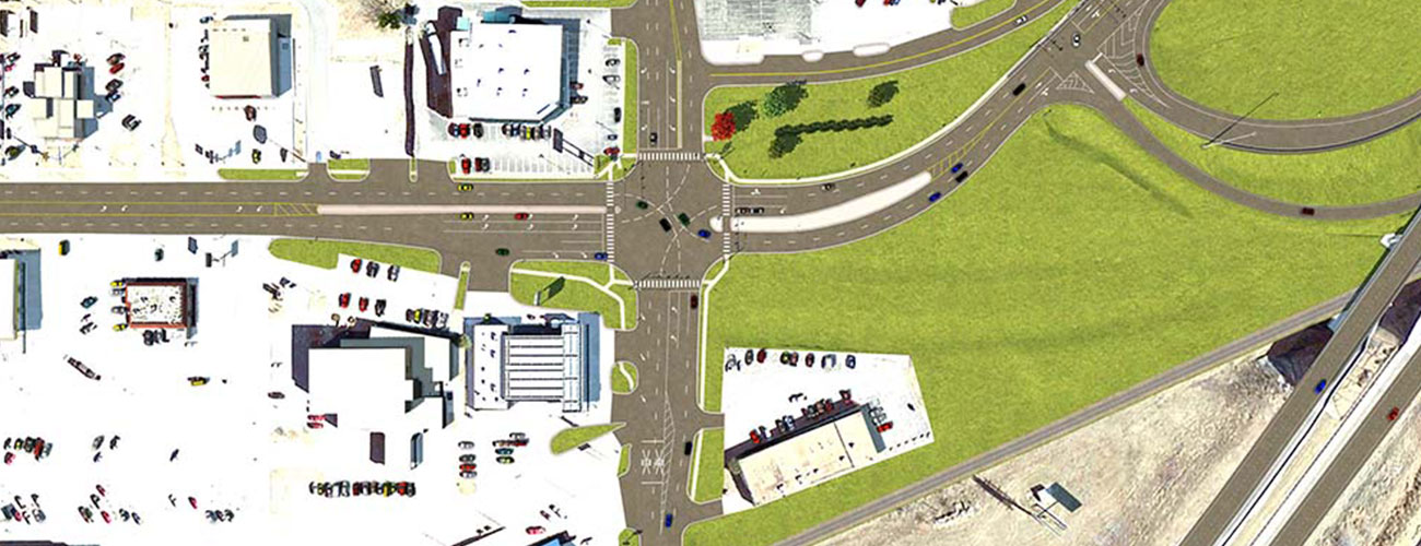 3D visualization services for I-40 exit 82 in Weatherford, provided by CEC®