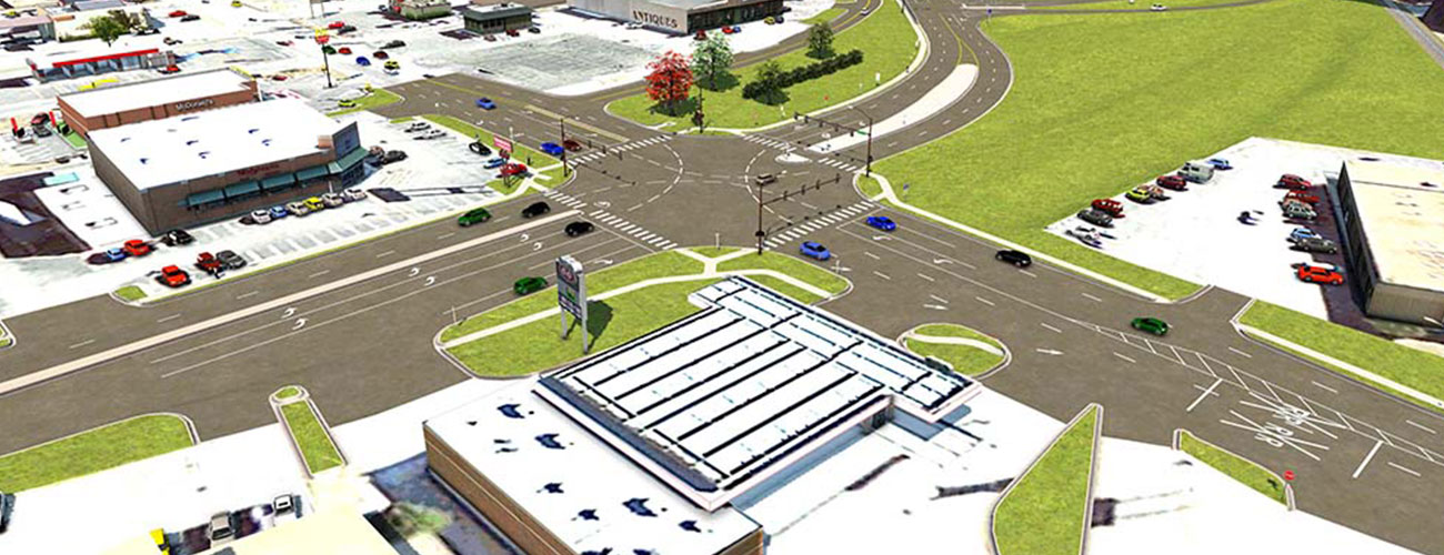 3D visualization services for I-40 exit 82 in Weatherford, provided by CEC®