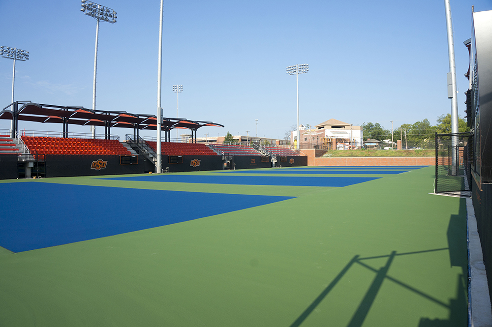 Civil engineering for OSU Michael and Anne Greenwood tennis courts provided by CEC